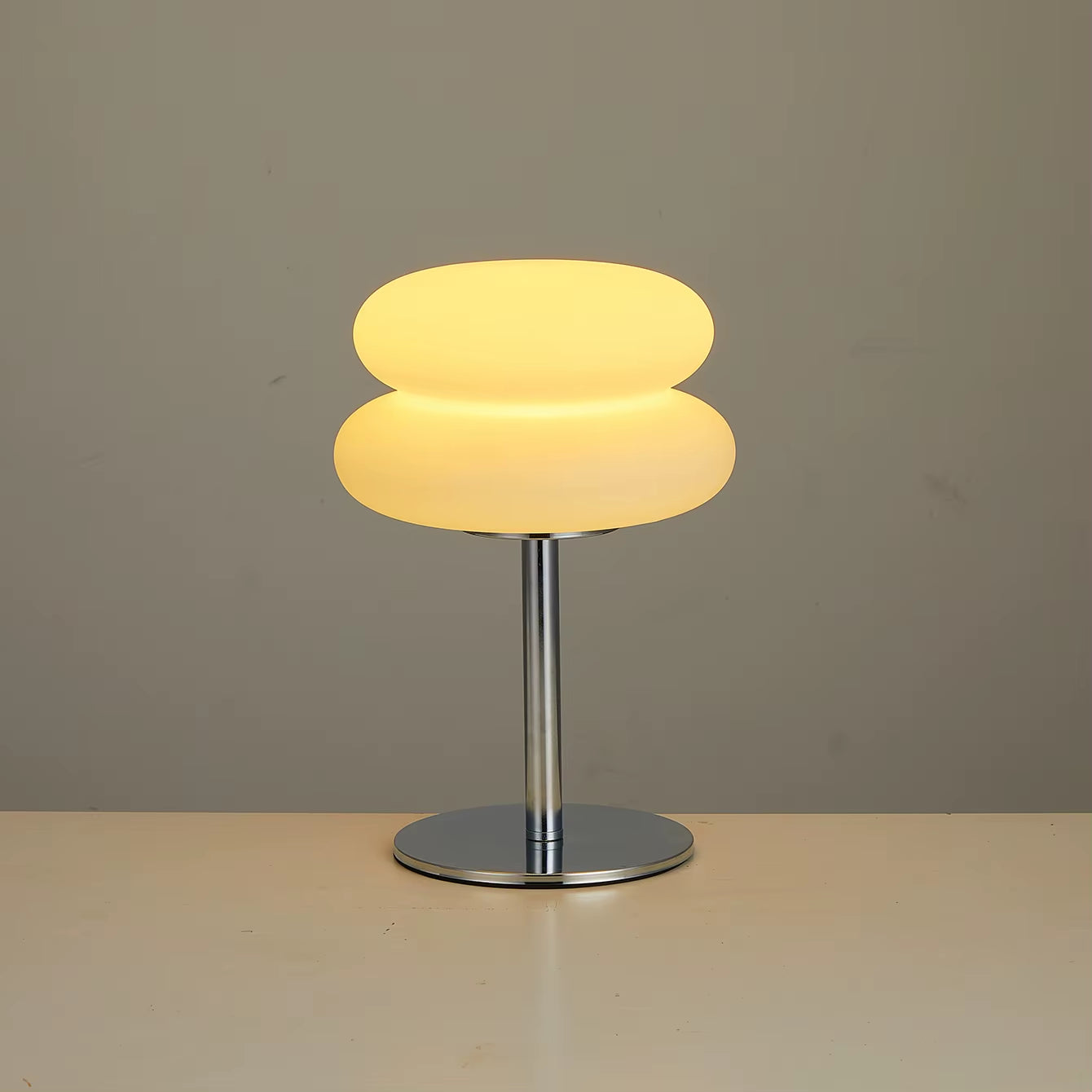 Bauhaus Table Lamp Plastic Lampshade Bedroom Bedside Living Room Nordic Mushroom Lamp 9-Level Brightness Dimming Ambient Light