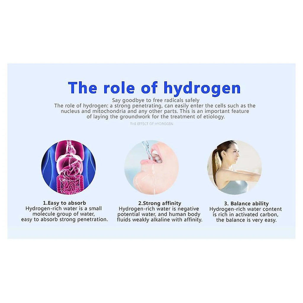 Portable Hydrogen Water Generator and Purifier - USB Rechargeable Ionizer Bottle (360ml)