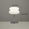 Bauhaus Table Lamp Plastic Lampshade Bedroom Bedside Living Room Nordic Mushroom Lamp 9-Level Brightness Dimming Ambient Light